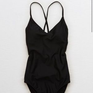 Aerie Strappy Back One Piece Swimsuit
